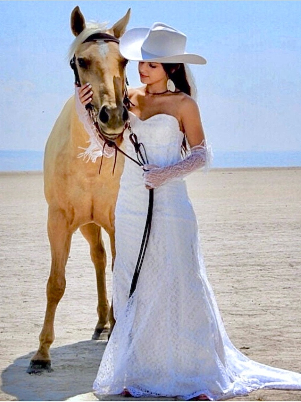 Custom Made Strapless Boho Western Bridal Gown-ooak- magazine Shoot